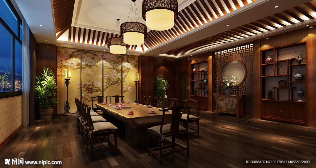 中式茶室 会议室