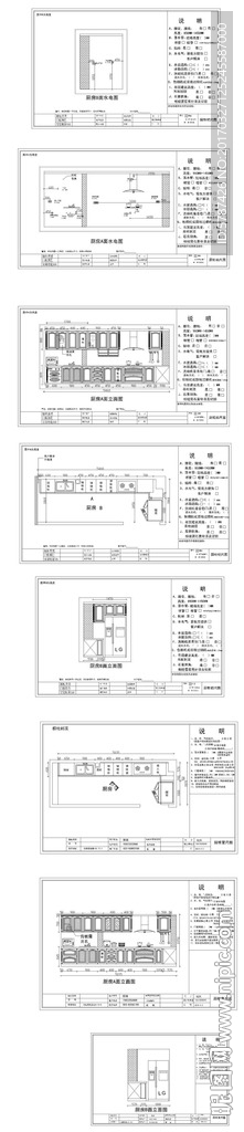 欧式橱柜图纸