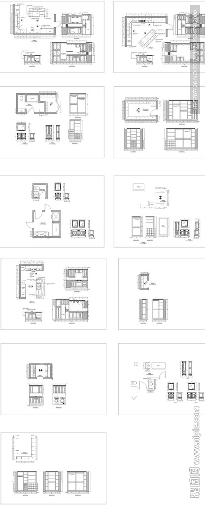 家居橱柜设计CAD图