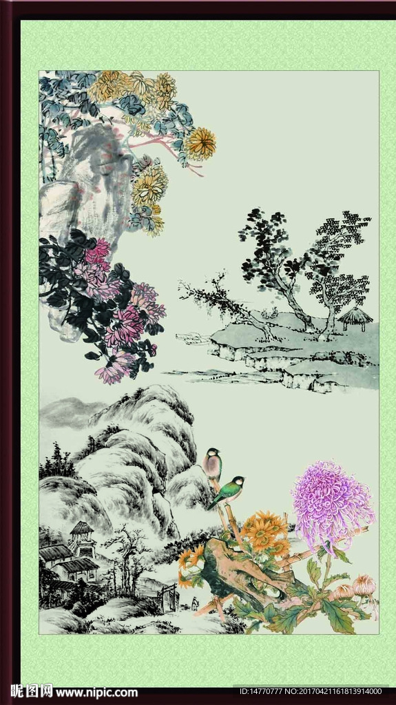 國(guó)畫(huà)菊花圖