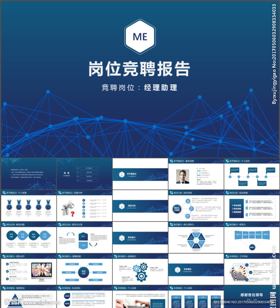 高端個人簡歷崗位競聘報(bào)告PPT