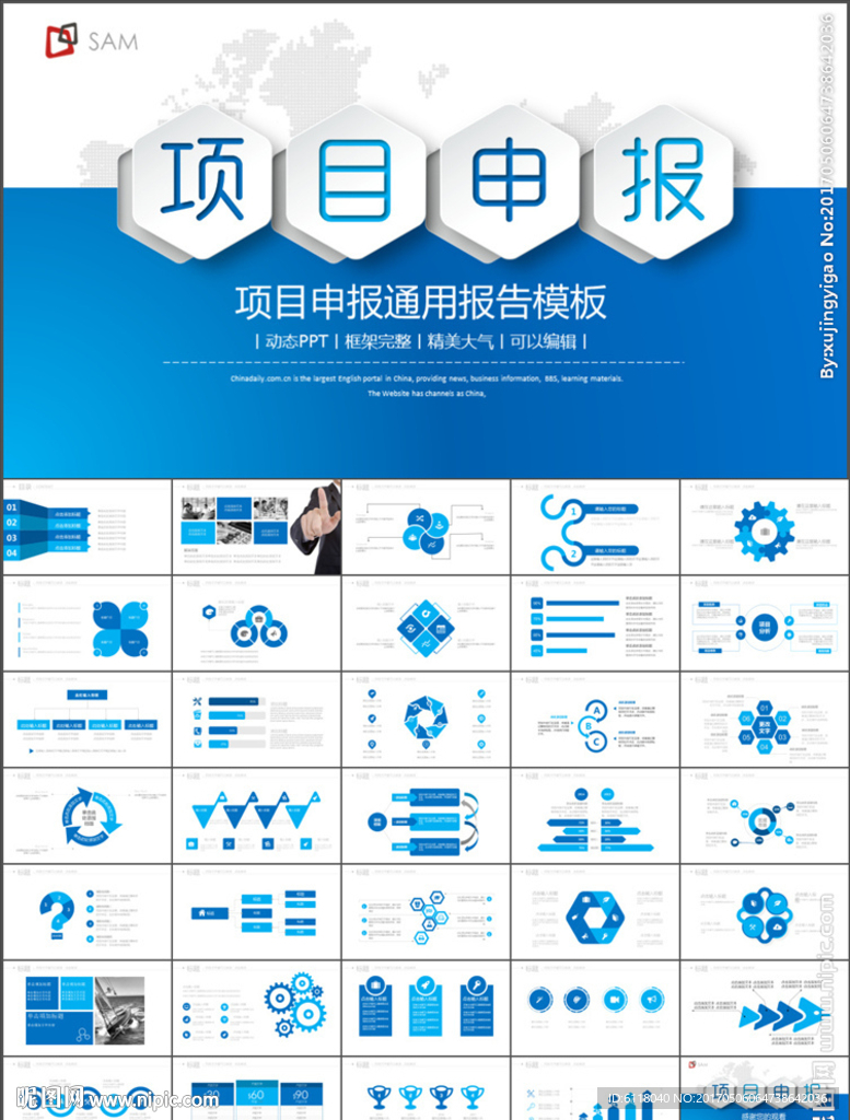 精美项目介绍项目申报PPT模板