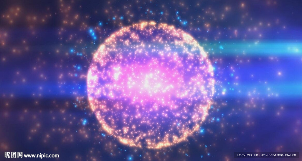 夢(mèng)幻唯美星河粒子球
