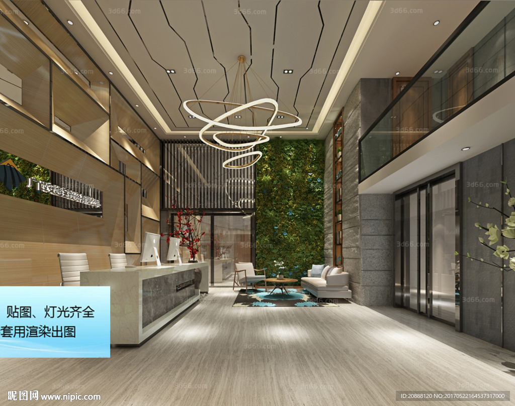 中式办公接待空间-设计案例-建E室内设计网
