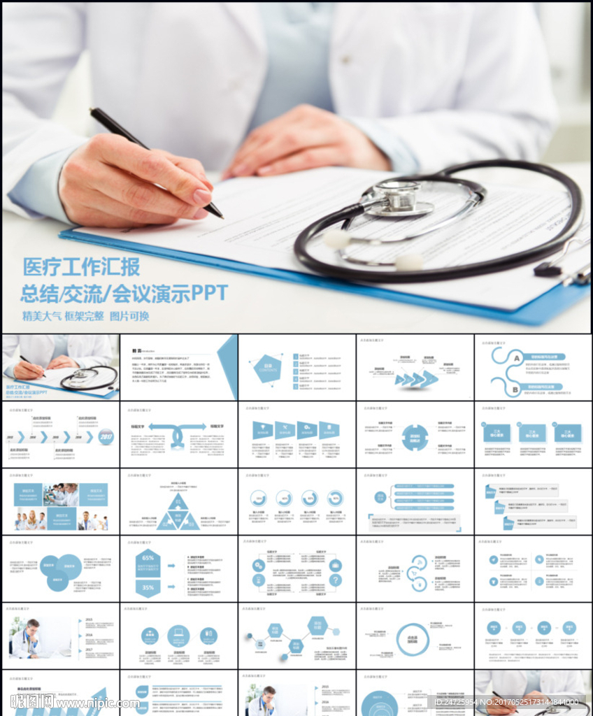 醫(yī)療工作匯報PPT