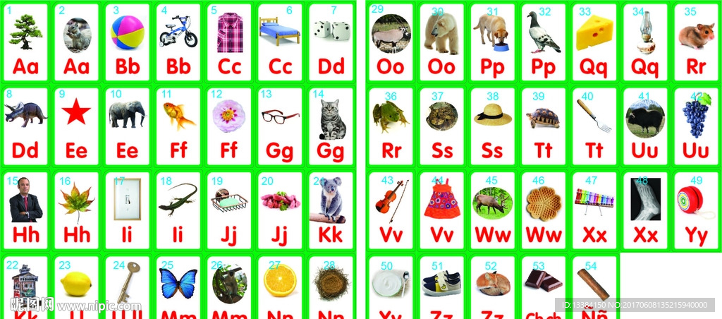幼兒智力啟蒙教育識(shí)字掛畫系列
