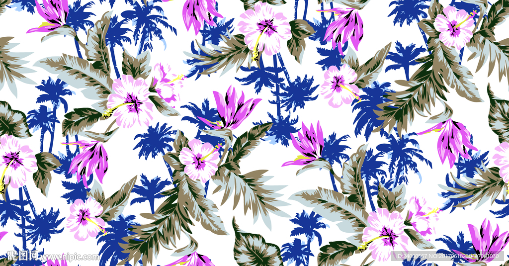 椰樹花朵