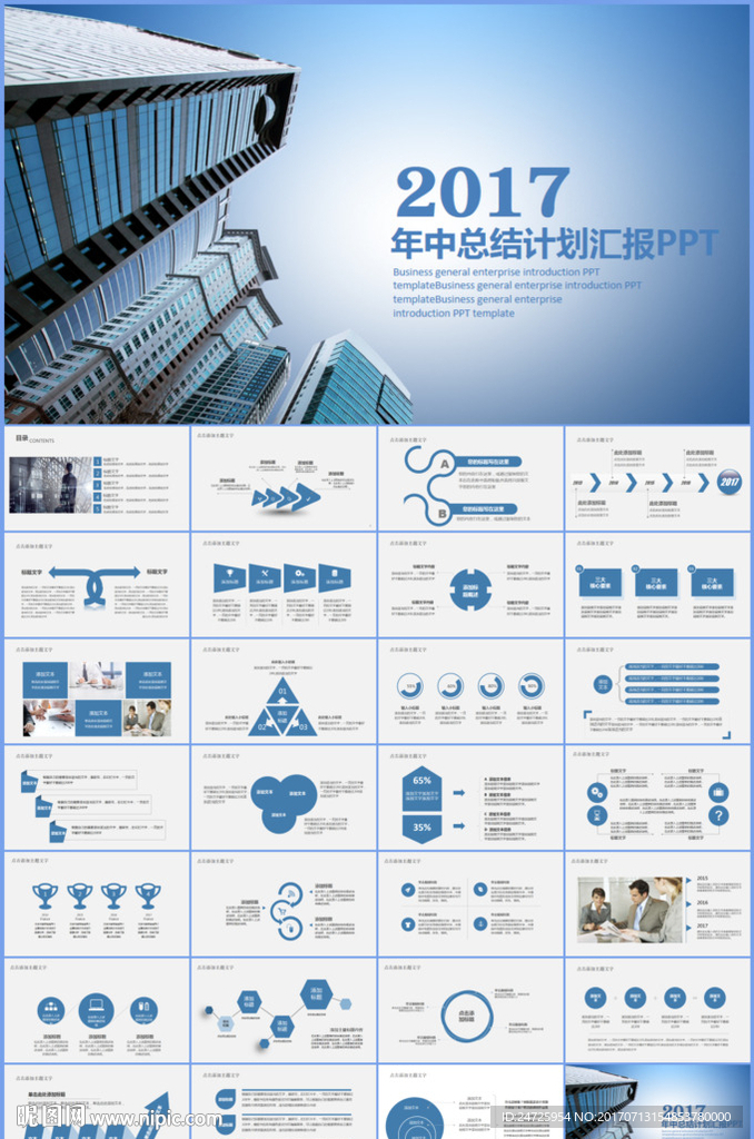 商務年中總結工作匯報PPT