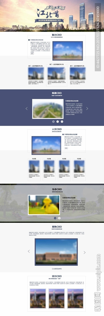城市介绍网页模板