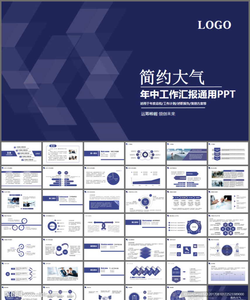 年中工作總結(jié)工作匯報(bào)PPT