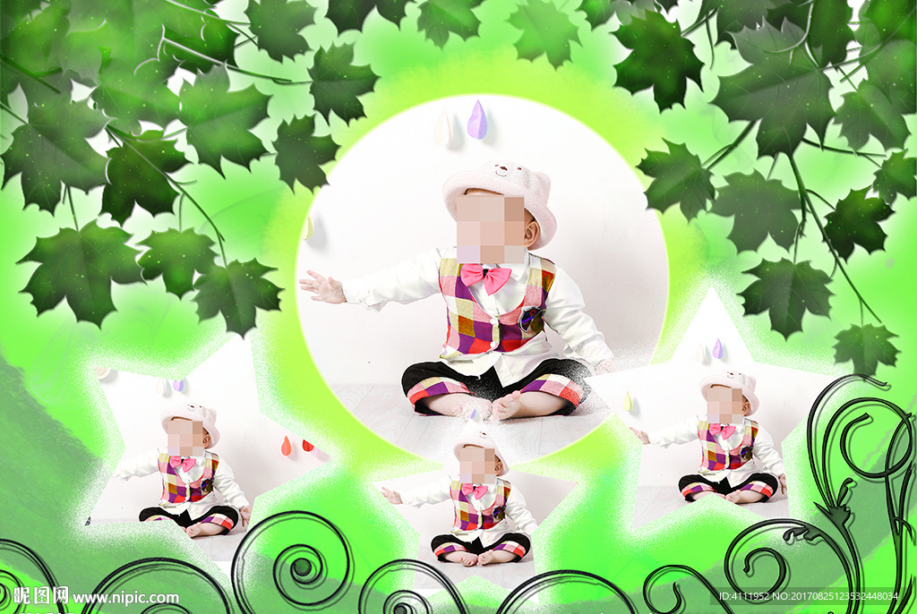 兒童相冊模板
