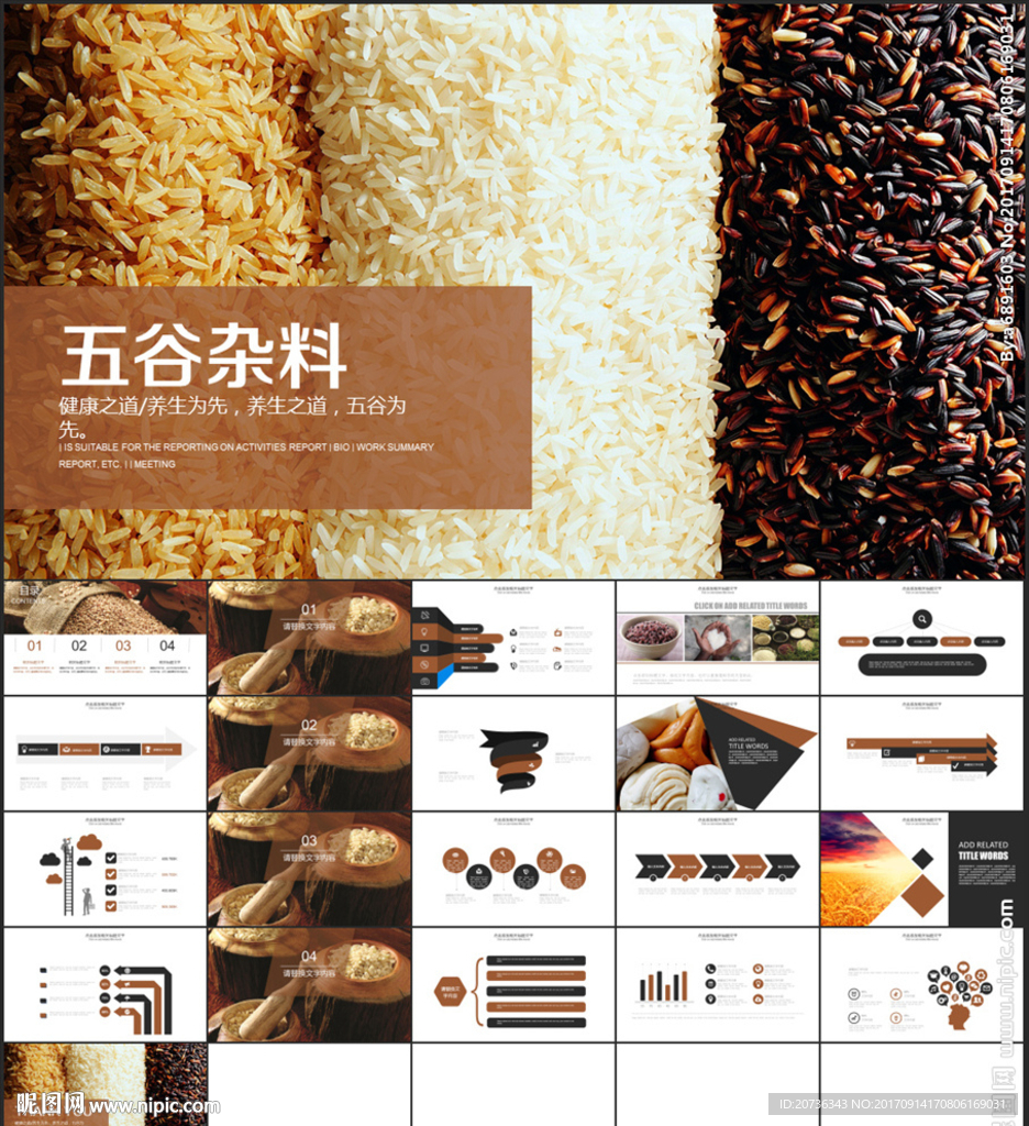 五谷雜糧宣傳介紹工作總結(jié)PPT