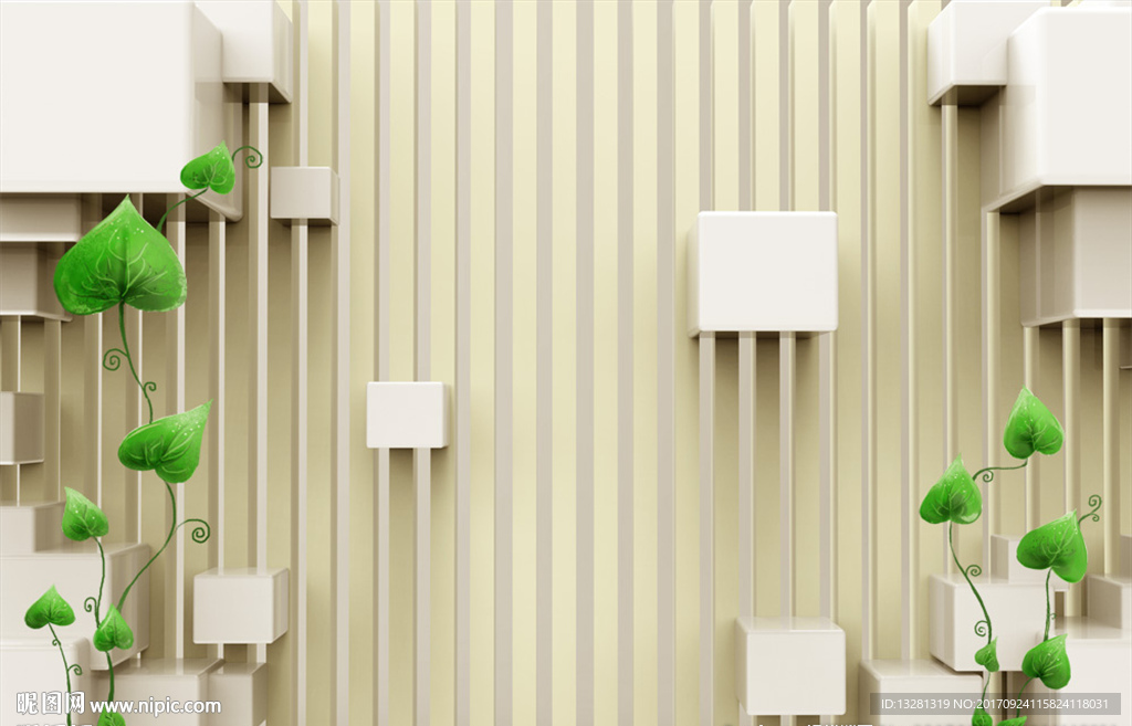 綠葉電視背景墻