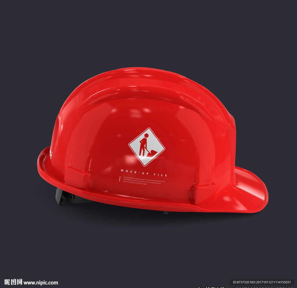 實(shí)用逼真建筑施工安全帽智能貼圖