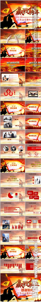 2018贏戰(zhàn)狗年公司年會PPT