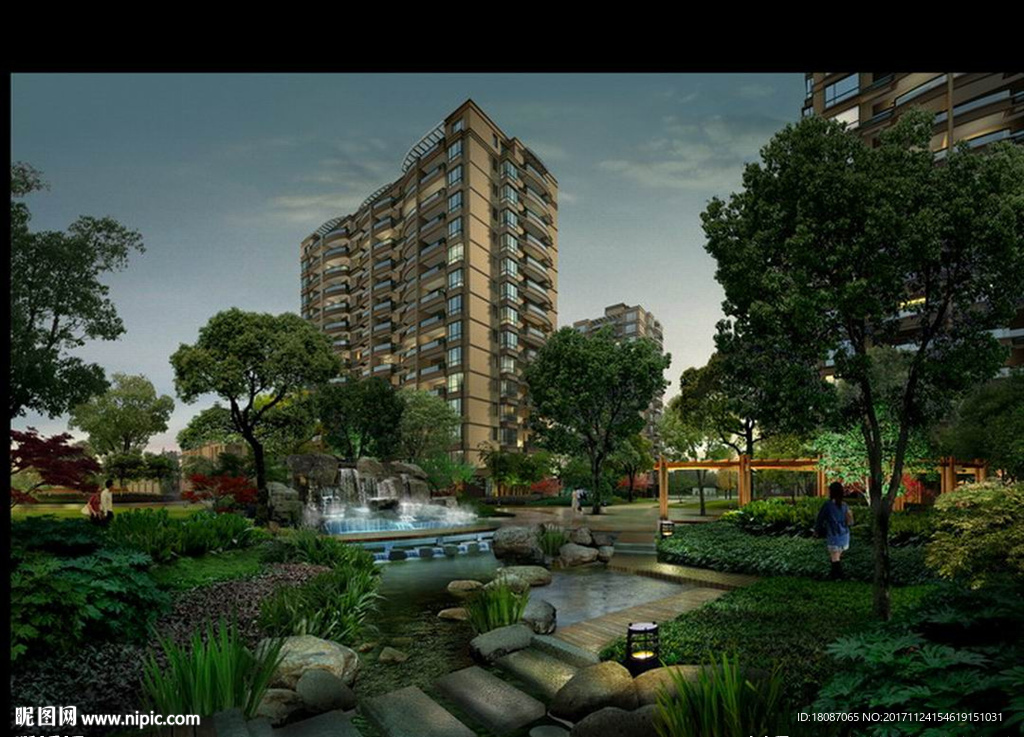 園林景觀 住宅景觀 園林效果圖