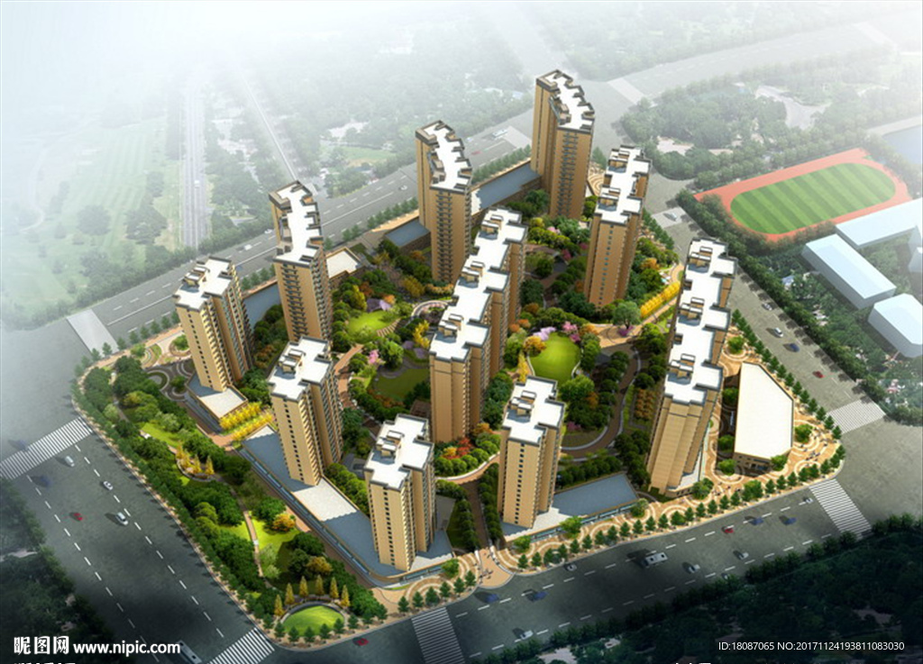 園林景觀 住宅景觀 園林效果圖