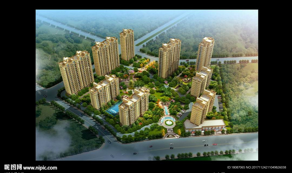 園林景觀 住宅景觀 園林效果圖