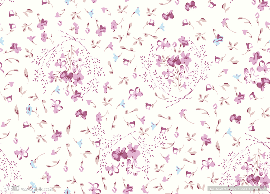 手繪碎花