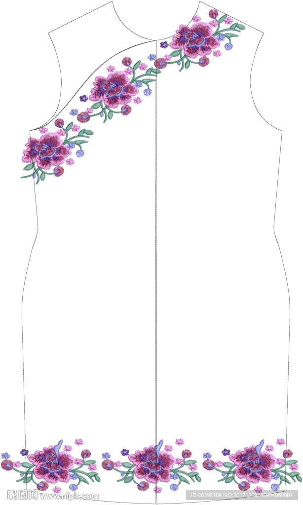 旗袍繡花
