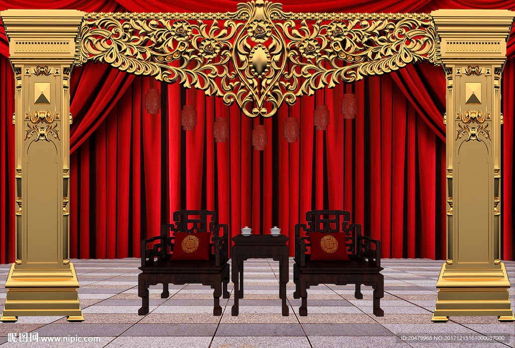 全家福背景模板