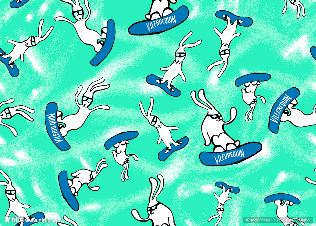 兔子冲浪