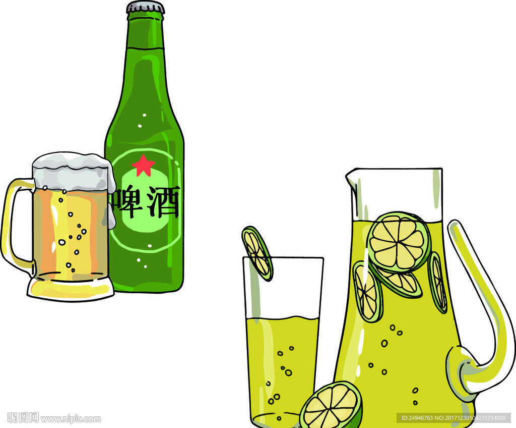 失量 酒水 飲品