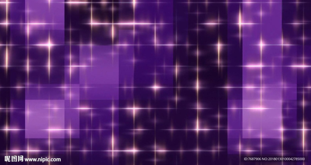 紫色方格粒子闪烁