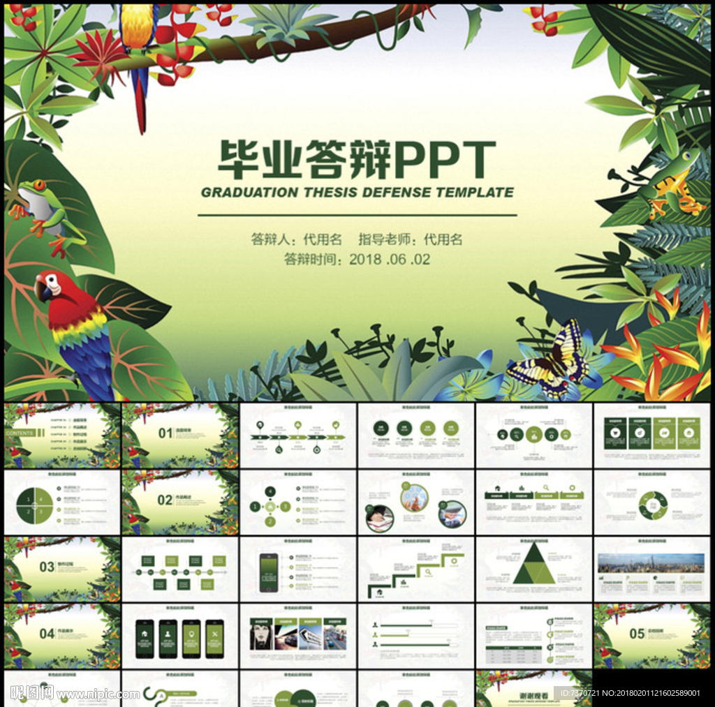 畢業論文答辯PPT模板