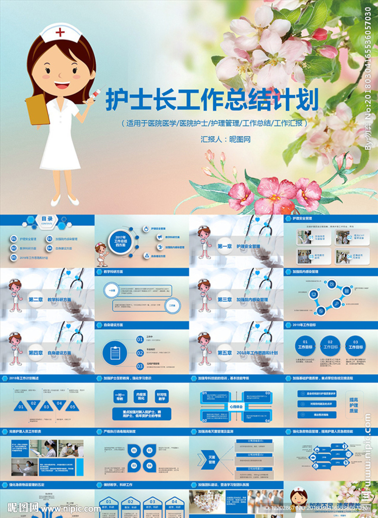 護(hù)士長年終工作總結(jié)匯報(bào)PPT