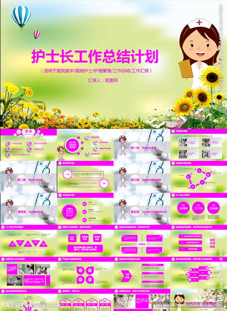 護(hù)士長工作總結(jié)匯報(bào)計(jì)劃PPT