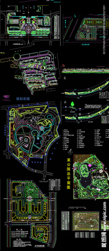 园林绿化设计CAD平面图