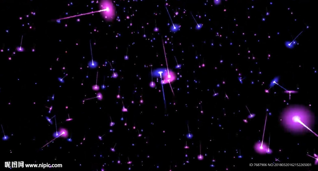 彩色粒子星光