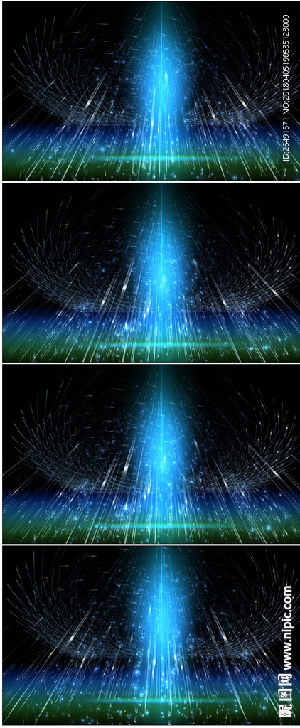 藍(lán)色光線星空宇宙光點(diǎn)匯聚背景