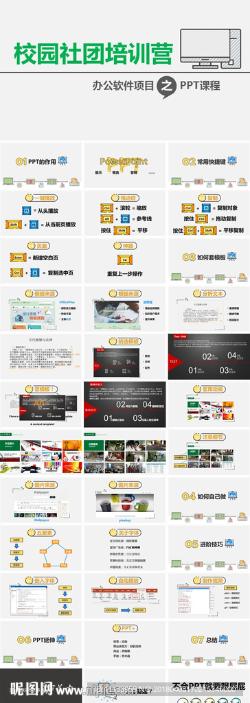 校園社團(tuán)培訓(xùn)PPT技能教程