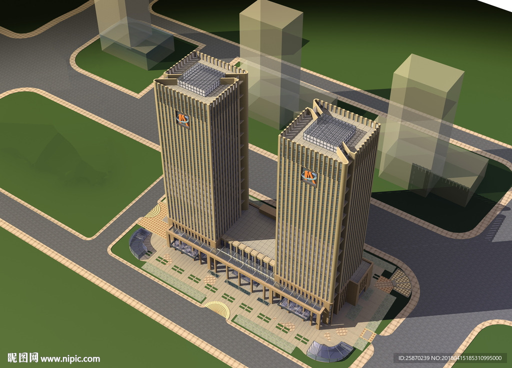 3D公建鳥瞰模型