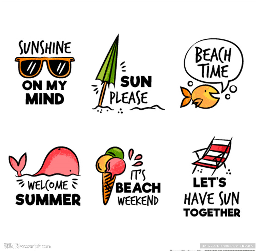 夏日標簽