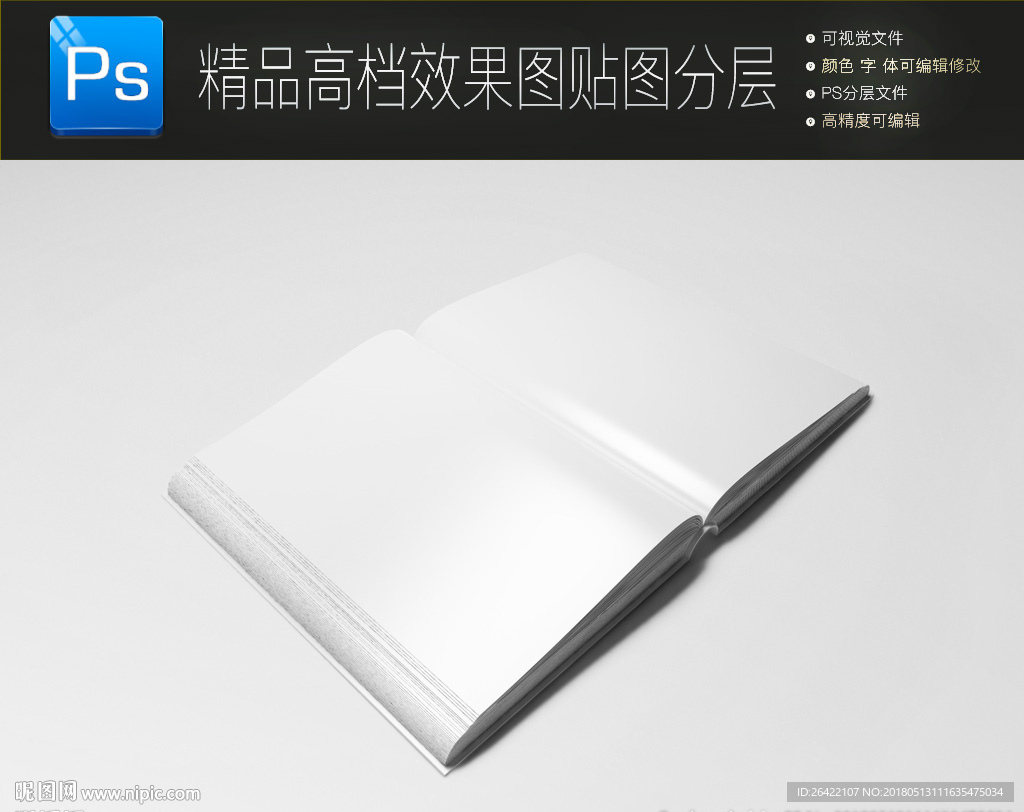 雙拉頁畫冊樣機貼圖圖片