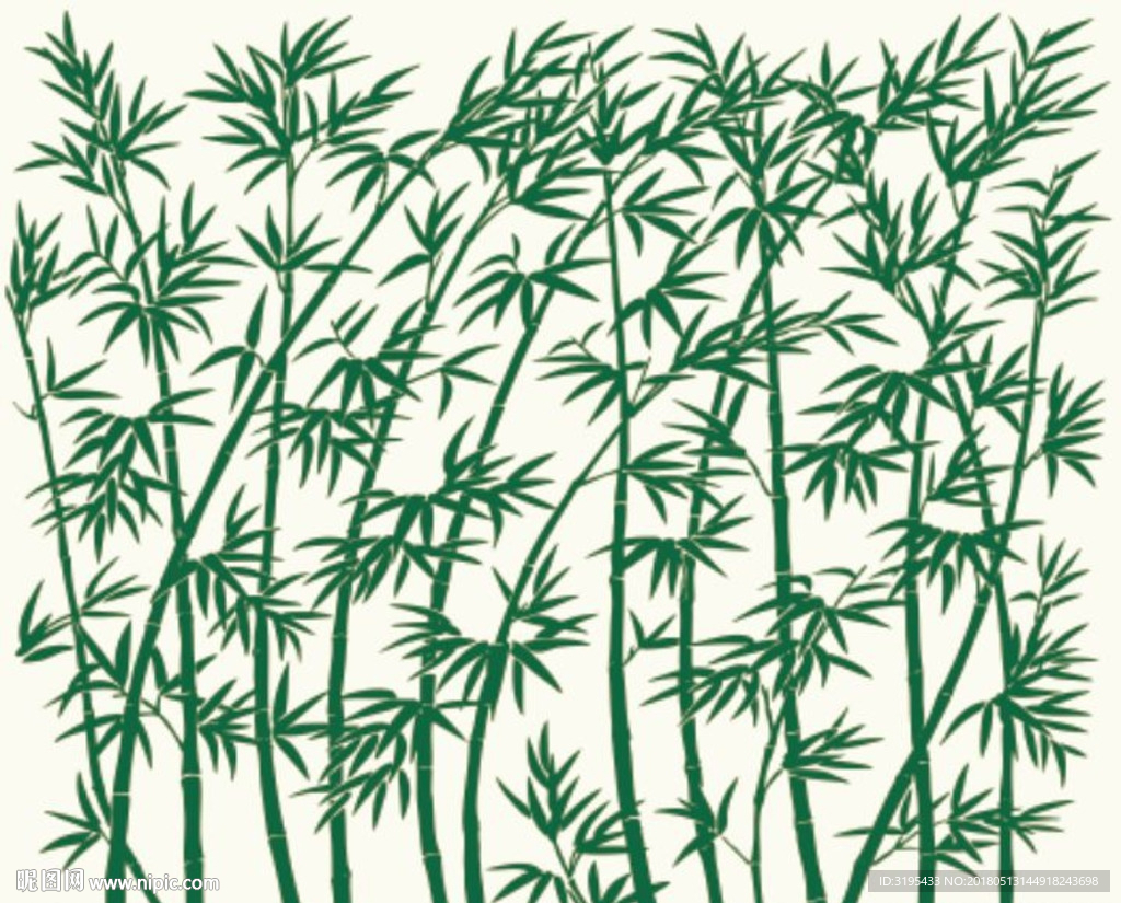 竹子图案 硅藻泥矢量图 竹林图片