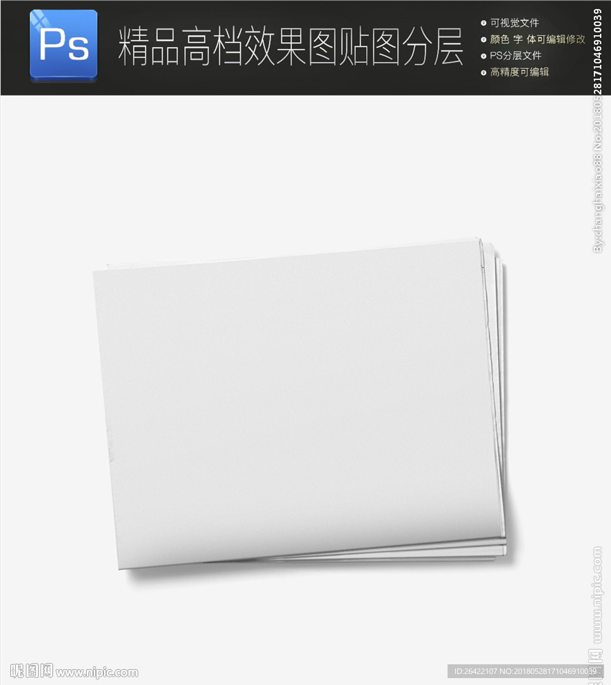 高檔空白折疊畫冊報紙雜志樣機