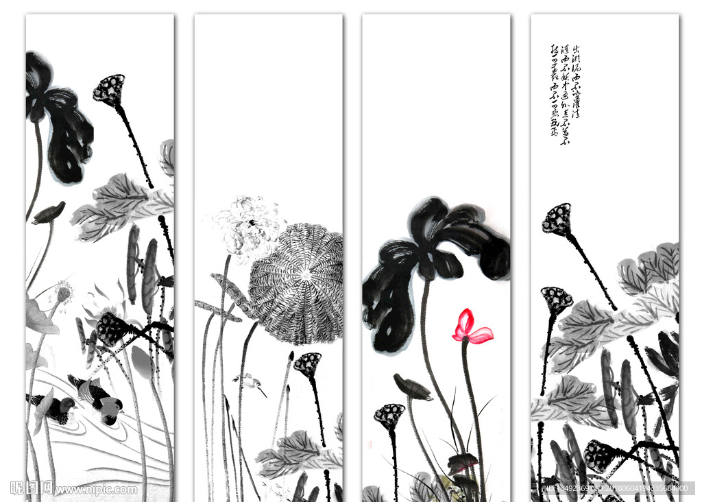 psd(cs6)颜色:rgb100元(cny)关 键 词:荷花 国画荷花 黑白荷花 国画