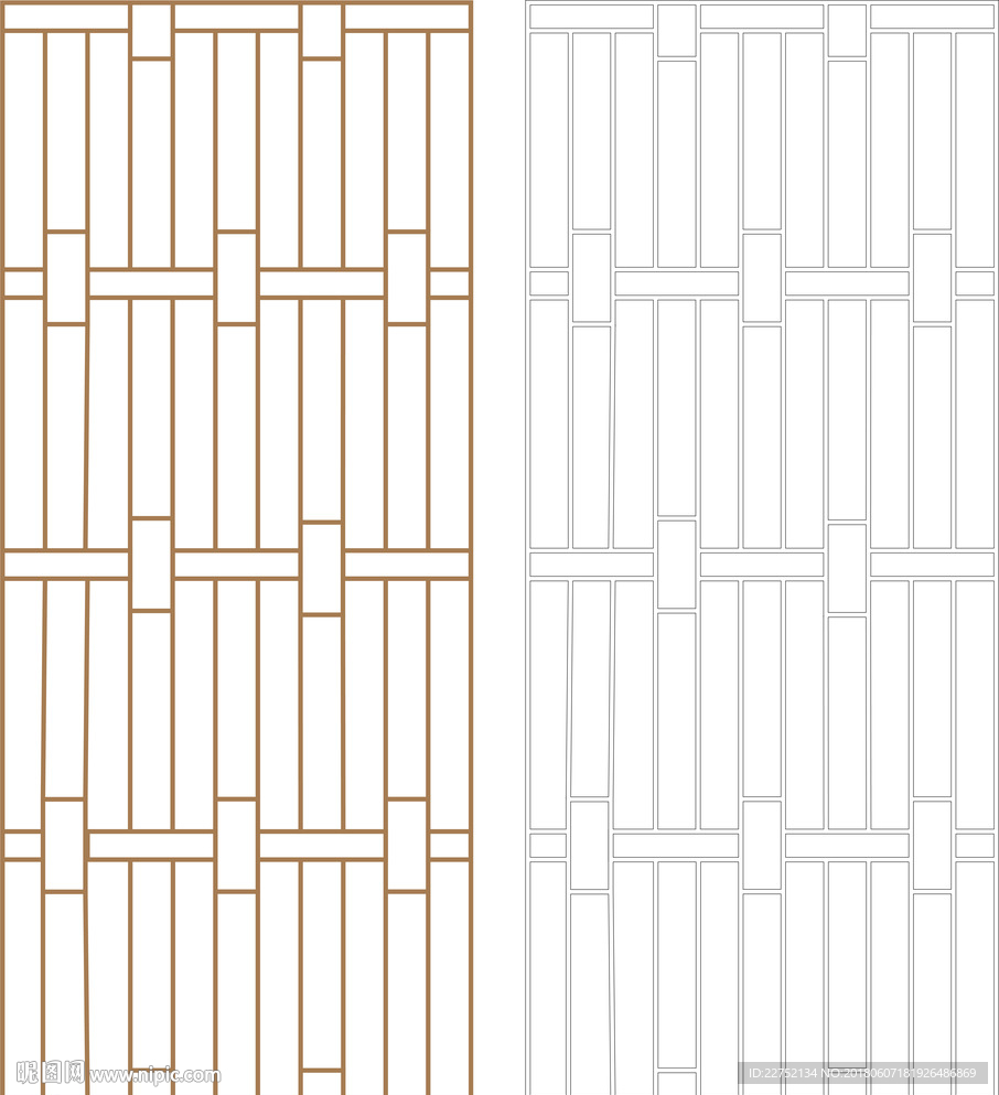 柳條變井字