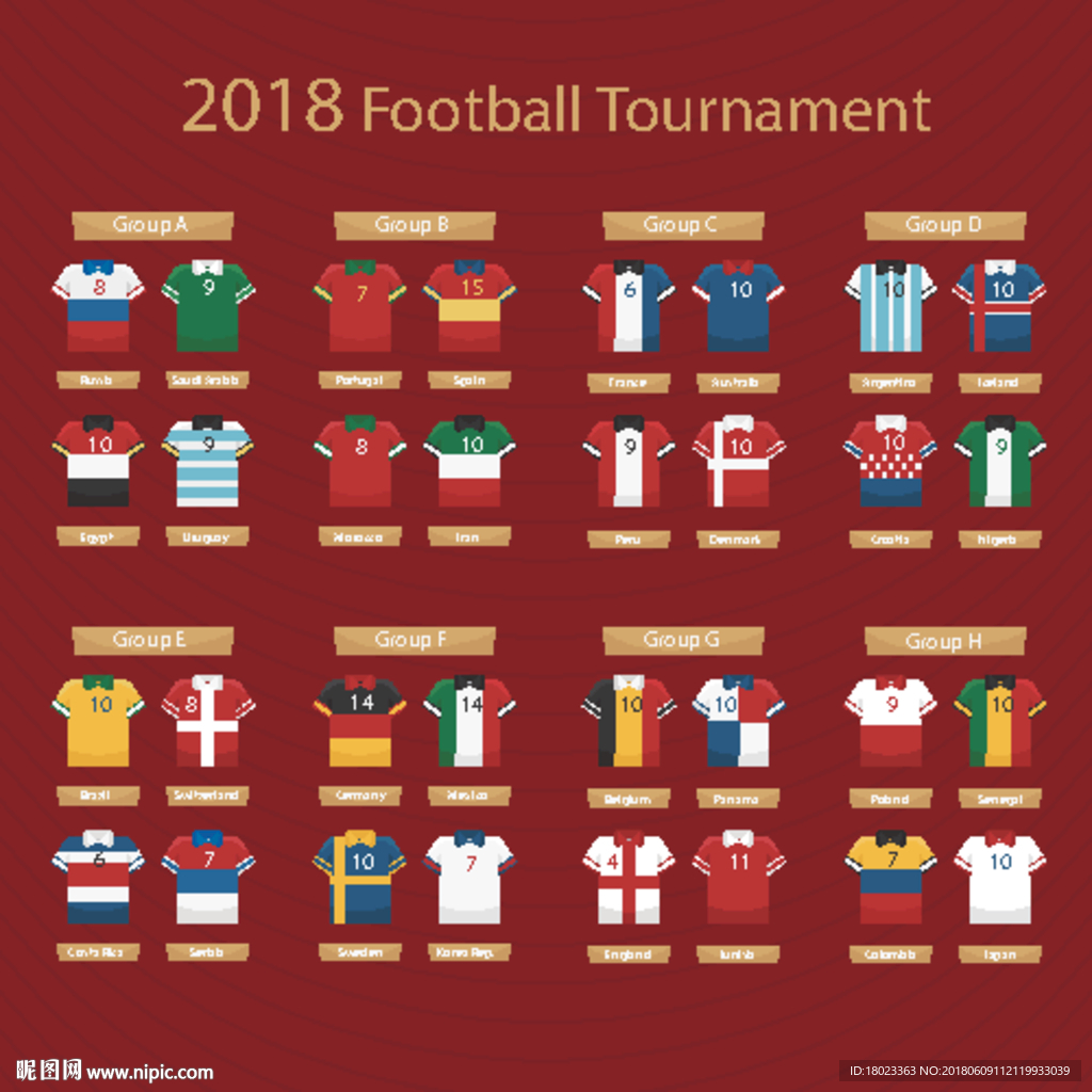 2018世界杯球服