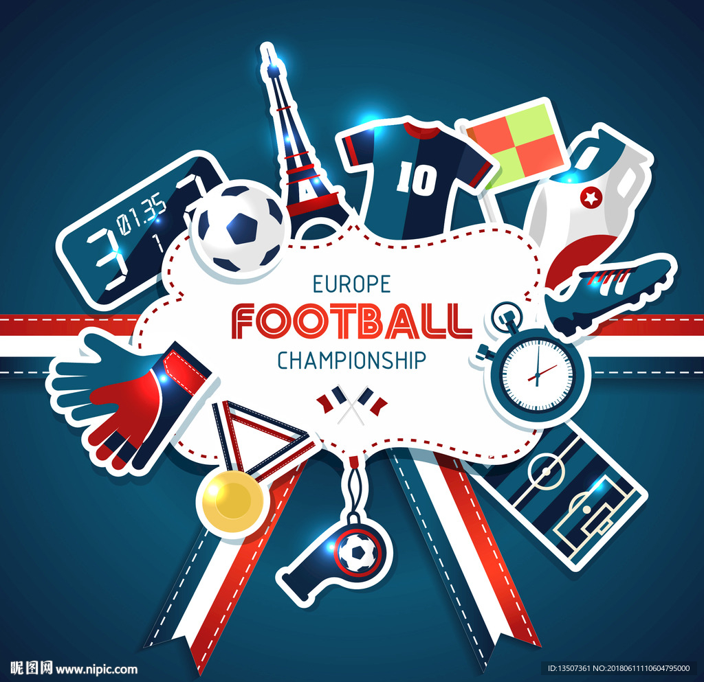 足球素材创意海报促销活动设计