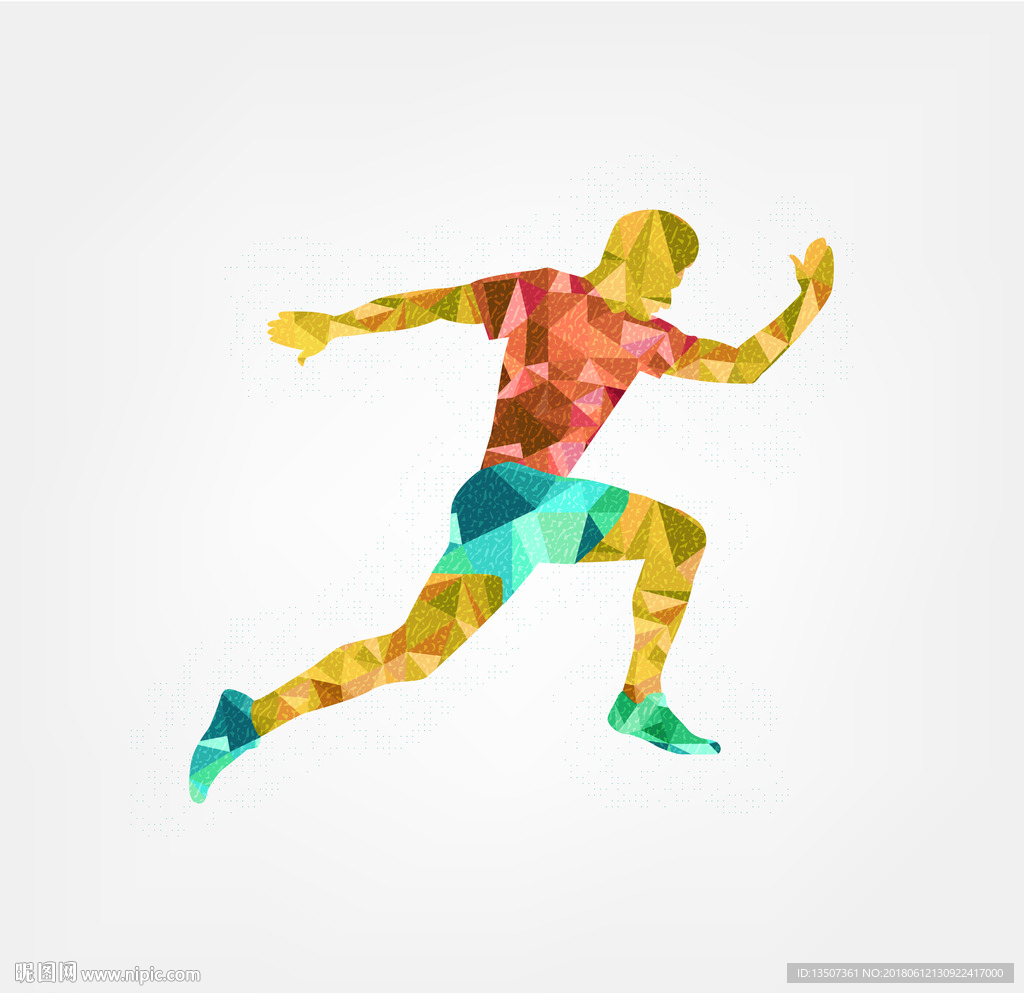 手绘风格足球运动员插画设计AI