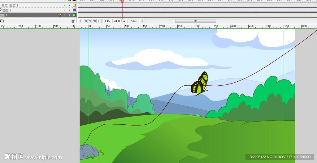 第一蝴蝶飞舞动画10秒
