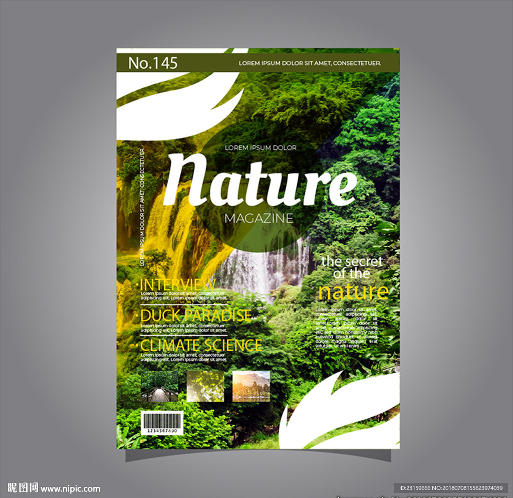 风景自然环境杂志封面