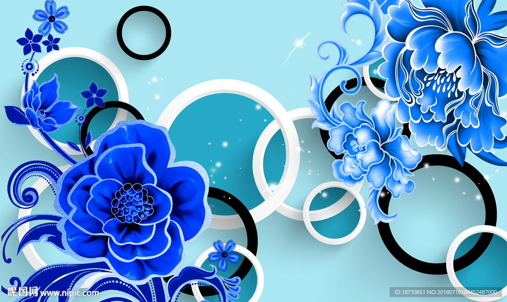 3D青花瓷