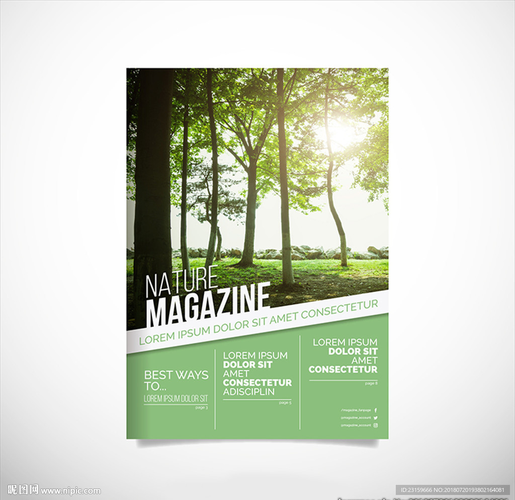 一款自然环境保护杂志封面