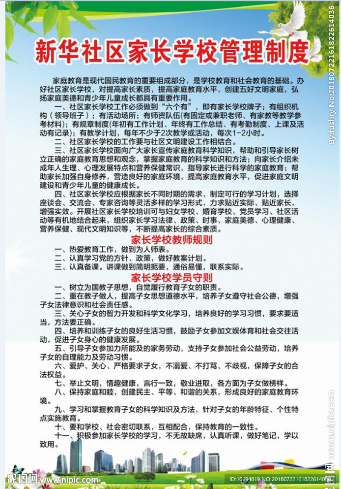 社區制度牌